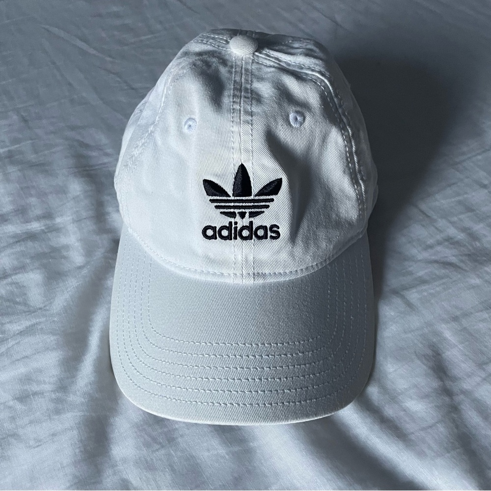 Adidas White Trefoil Hat OS Onesize